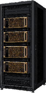 Pixel art full server rack